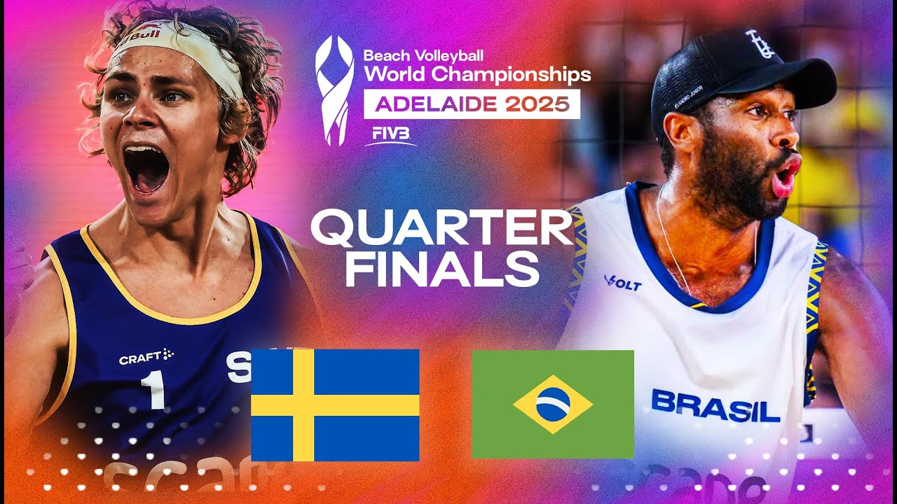 &Aring;hman/Hellvig vs. Evandro/Arthur Lanci - Beach World Championships 2025 | Highlights |Quarter Finals