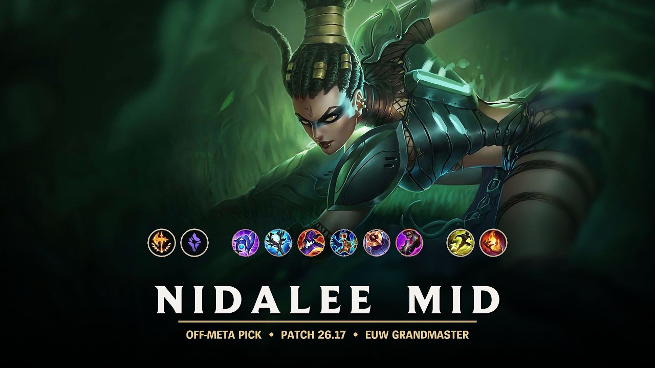 Nidalee MID - Off-Meta Pick | EUW Grandmaster Patch 26.17