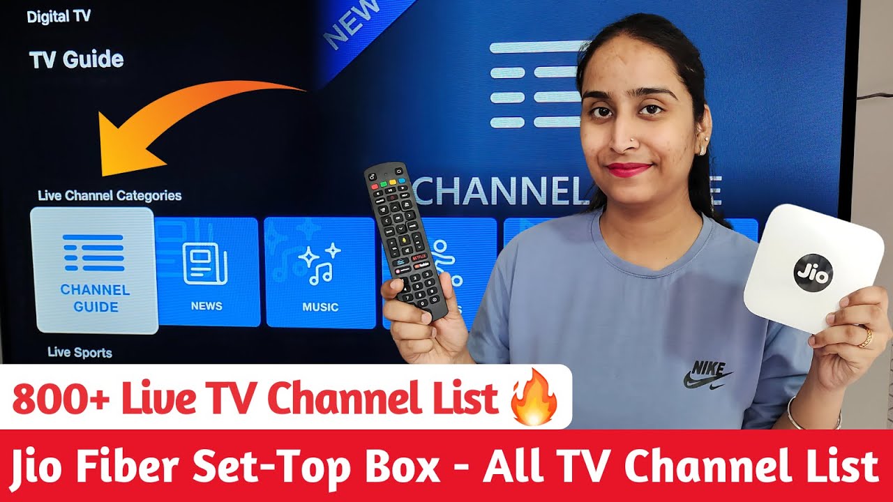 Jio Set Top Box: 800+ Live TV Channel List ✅ | Jio Fiber All TV Channel List - Jio Fiber/Air Fiber