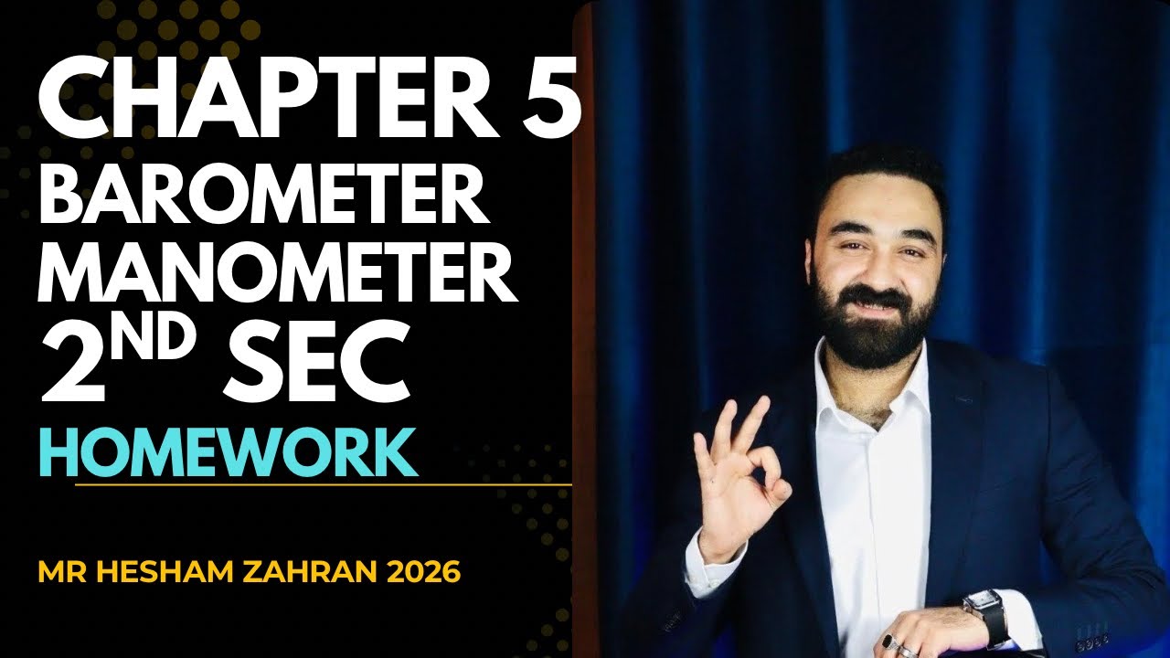 Homework 2nd sec stage Barometer and Manometer 