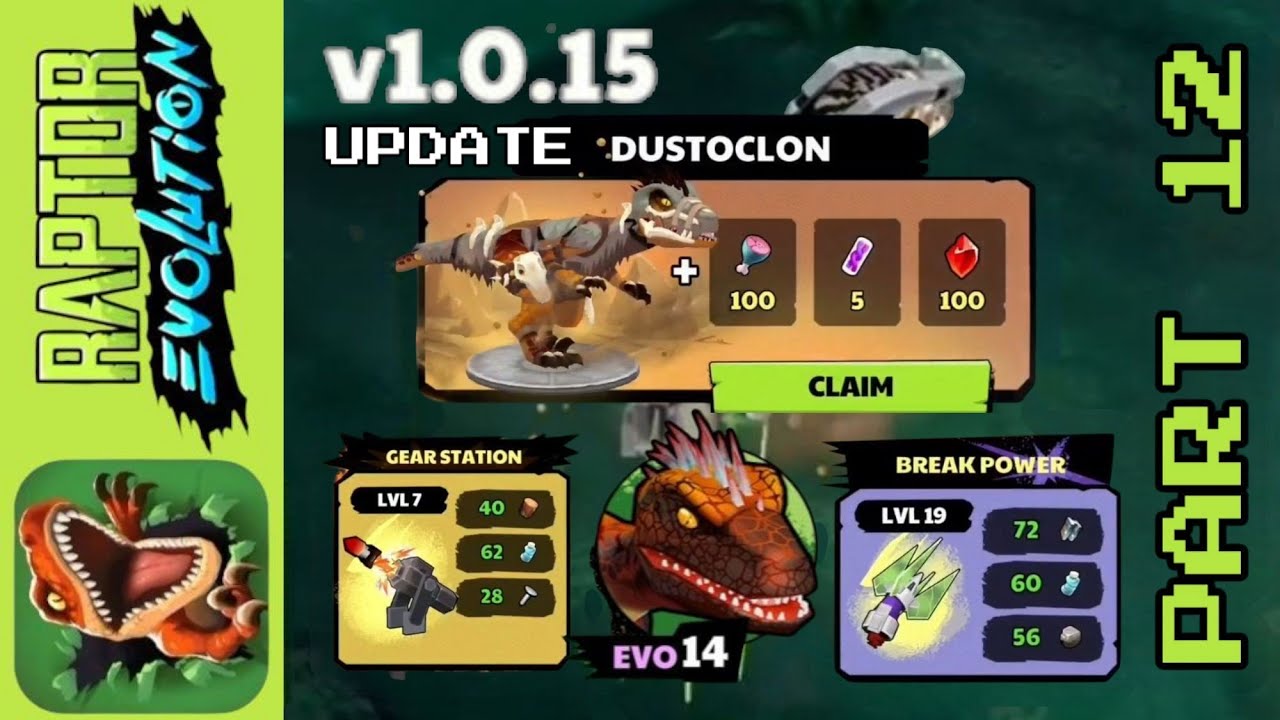 Raptor Evolution - Update v1.0.15 - New skin + Evo 14 + upgrade gear and break power [PART 12]