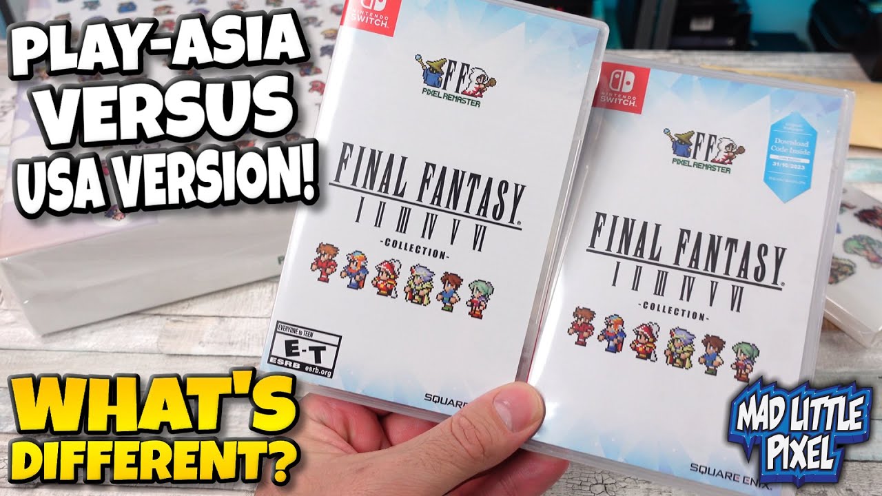 Какая версия лучше? Сравнение Play-Asia и USA Final Fantasy Pixel Remaster!