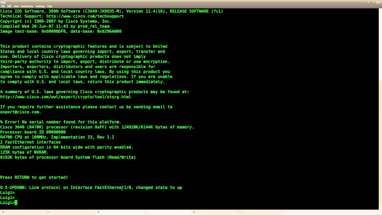 BGP TTL Security lab in GNS3