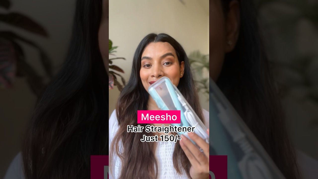 Sleek, Smooth, Affordable! Transform your hair with Meesho&rsquo;s ₹150 straightener 💁&zwj;♀️✨#meesho #shorts