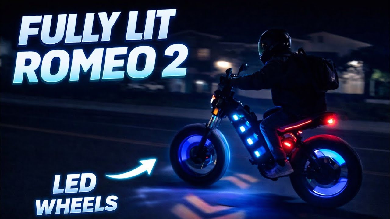 Fully Lit Romeo 2 Night Ride — You Can’t Miss Her 🔥... 