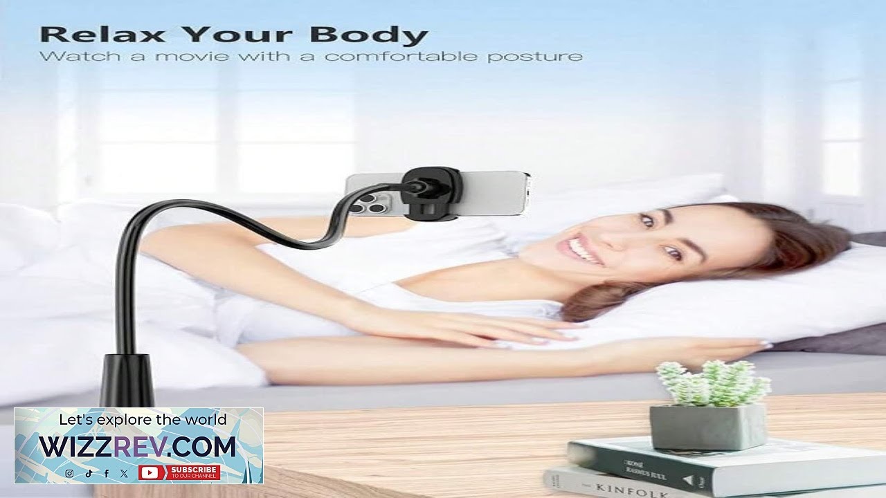 Tryone Gooseneck Phone Holder Stand For Bed Flexible Arm Adjustable Cell Phones