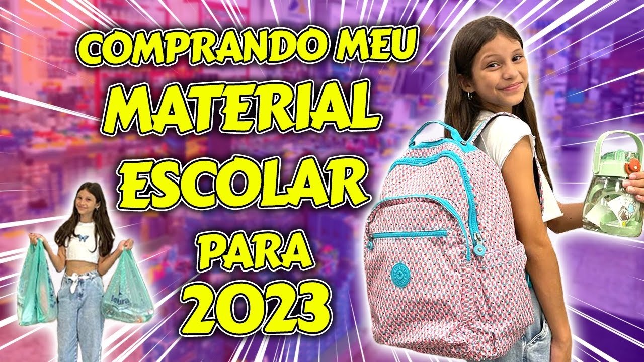 COMPRANDO MEU MATERIAL ESCOLAR 2023 | Dudinha Show
