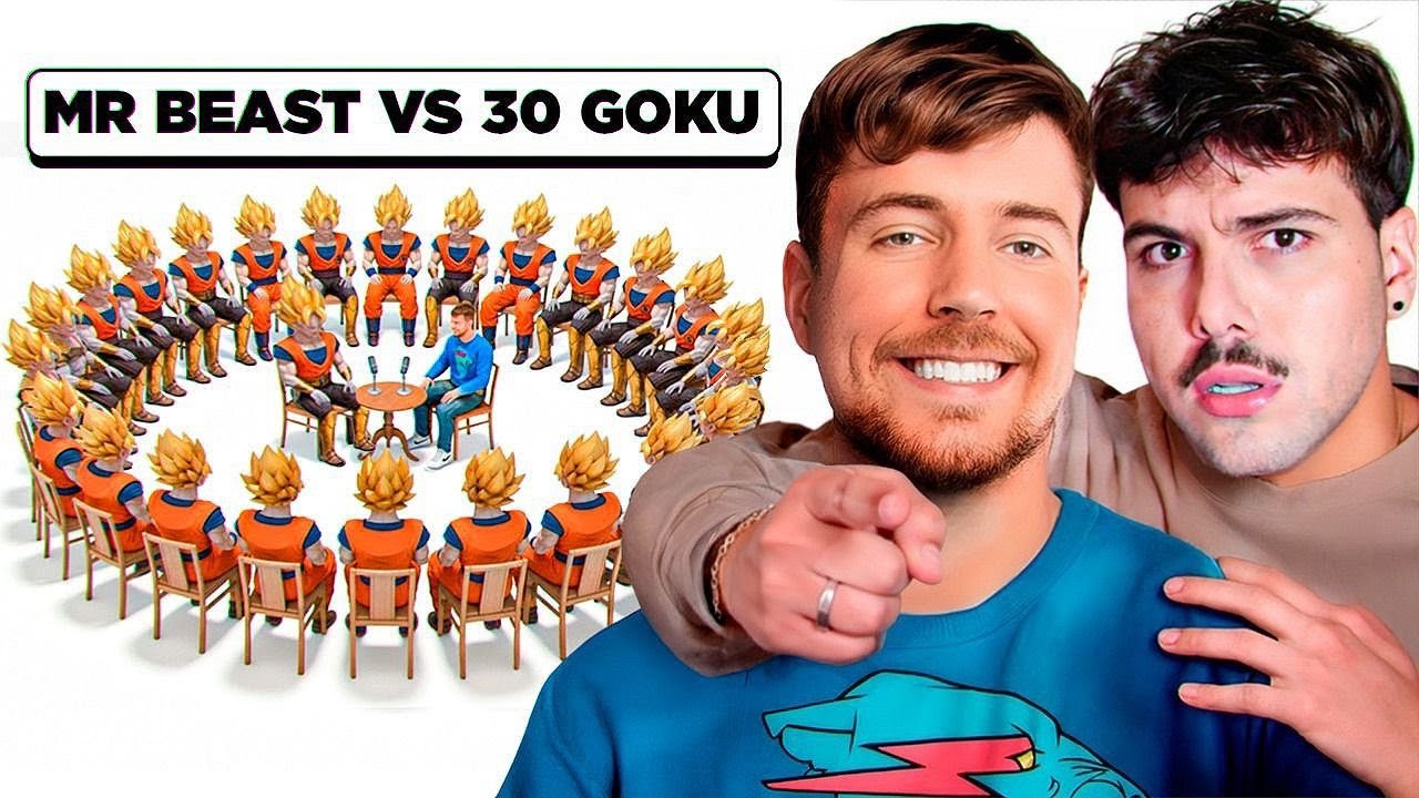 1 MR BEAST VS 30 GOKUS l FT. T3DDY