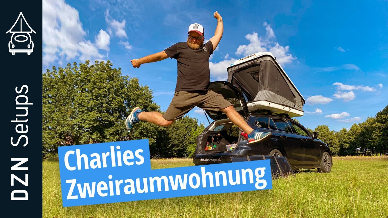 Charlies Zweiraumwohnung mit Dachzelt | DZN Setup: Fiat Tipo Kombi mit James Baroud Space Evolution