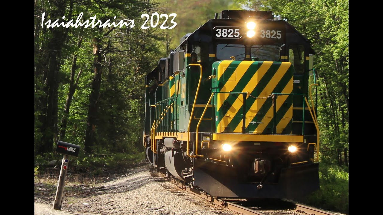 Roaring GP38s & High-Speed Jointed Rail! Railfanning the New Hampshire Northcoast [5-25-22]