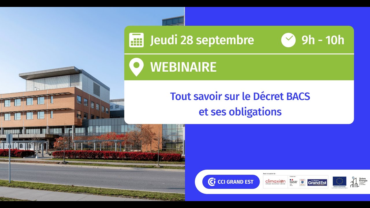 Webinaire | Tout savoir sur le Décret BACS et ses obligations
