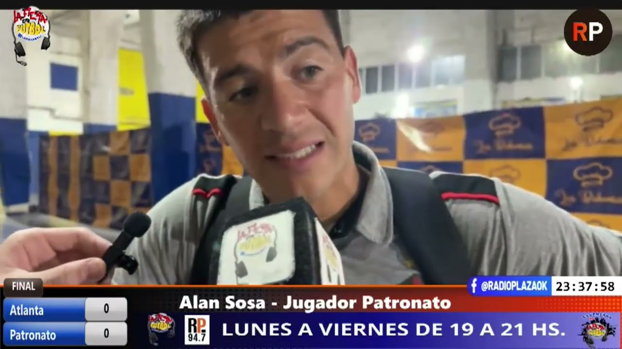 PATRONATO: Alan Sosa analizó el empate ante Atlanta y la solidez defensiva del equipo