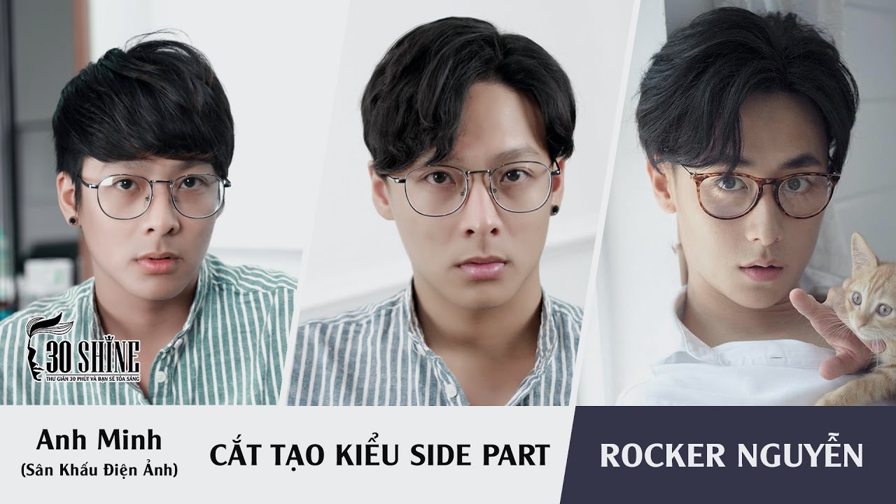 Cắt tạo kiểu Side Part| Phong cách Rocker Nguyễn | Anh Minh