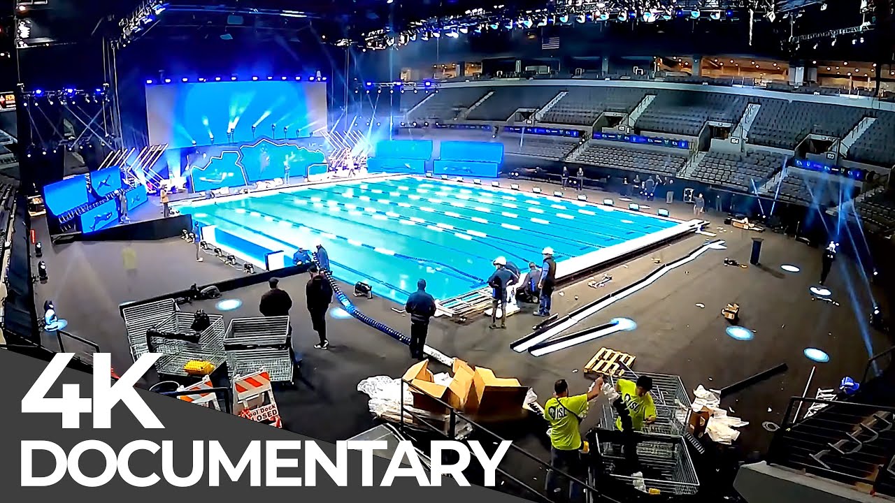 Huge Swimming Pool in One Week | Giant Pop-Up Constructions - Las Vegas, USA | Free Documentary