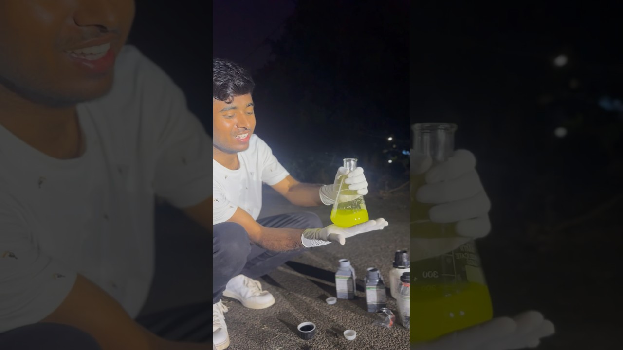 Luminescence Experiment Part-1🧑&zwj;🔬droneprathap #dronepratap #scienceexperiment #science