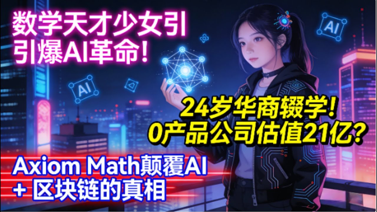 下一个 SpaceX？马斯克紧盯的 AI 数学家！  00后洪乐潼天才少女： 引爆AI革命！颠覆 AI + 区块链的真相｜她的 Axiom Math 让马斯克都警惕