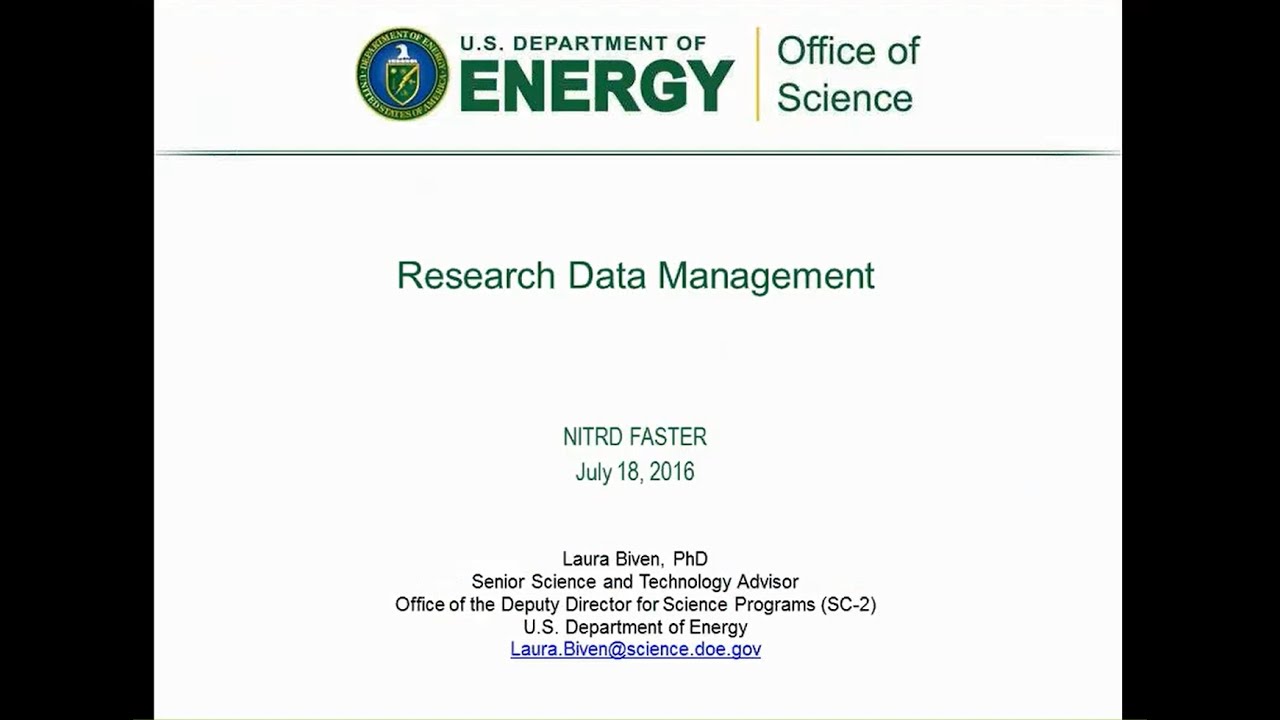 Research Data Management: Laura Biven, PhD
