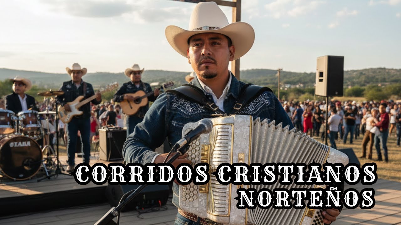 CORRIDOS CRISTIANOS NORTEÑOS,  ACORDEÓN ALABANZA GÓSPEL BÍBLICA EN REGIONAL MEXICANO v6