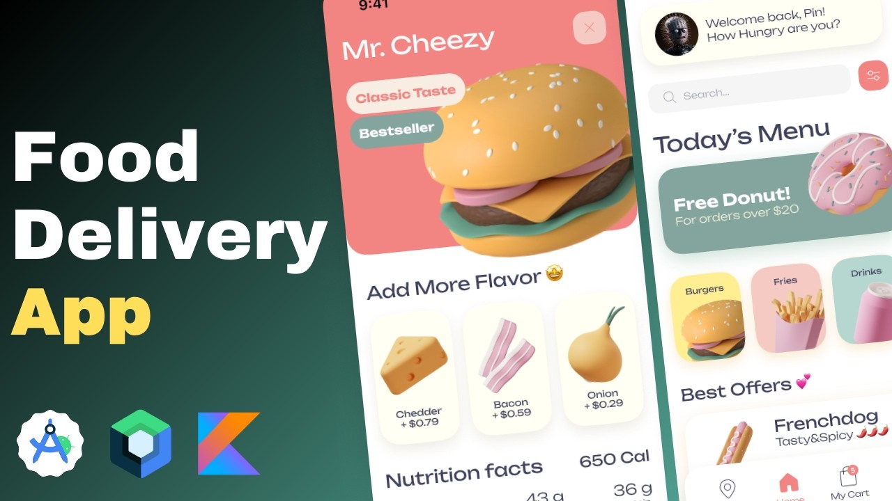 Android EXPERT Reveals Secrets to Building a Food Delivery Kotlin App | Jetpack Compose tutorial