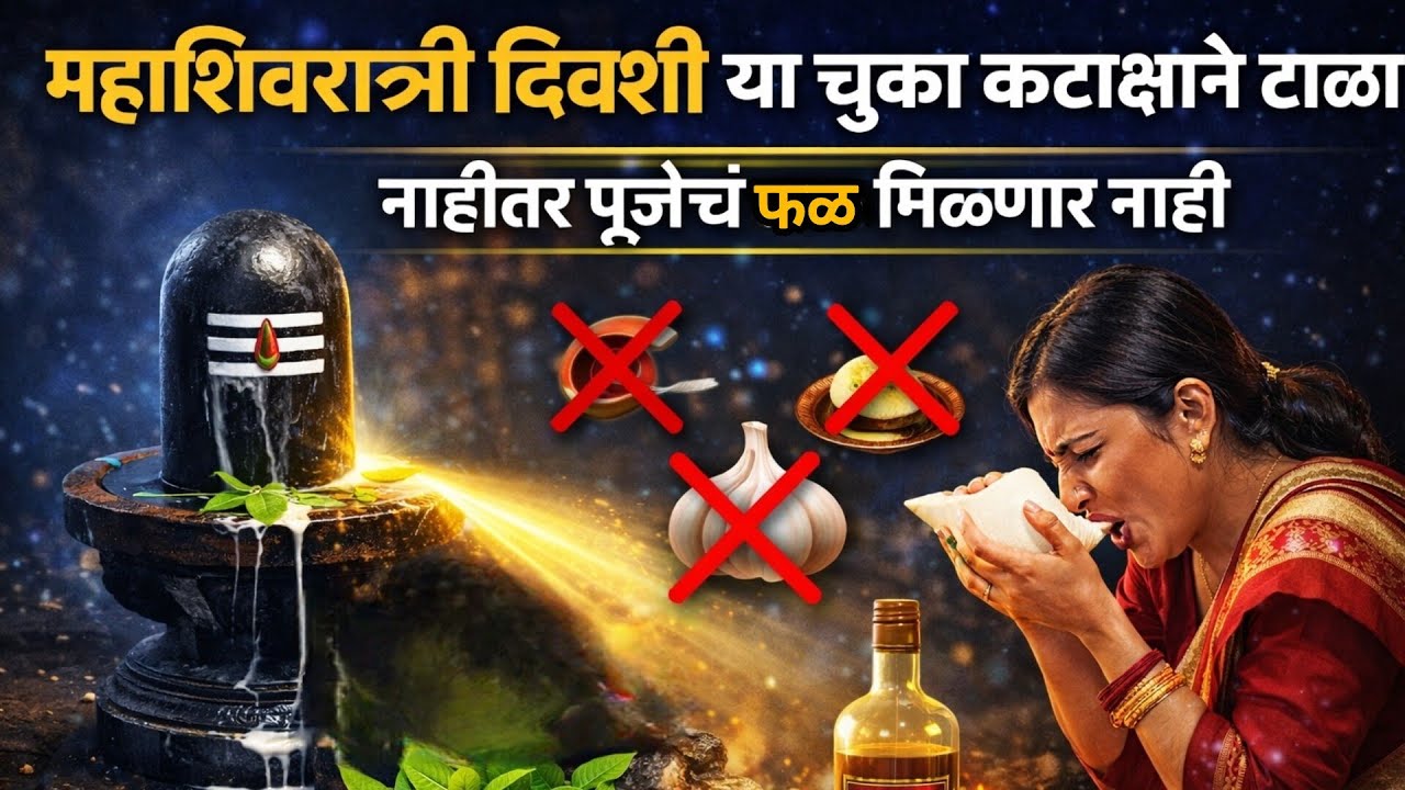 महाशिवरात्रीच्या दिवशी या चुका तुमचं पुण्य नष्ट करतील Mahashivratri Mistakes Marathi #mahashivratri