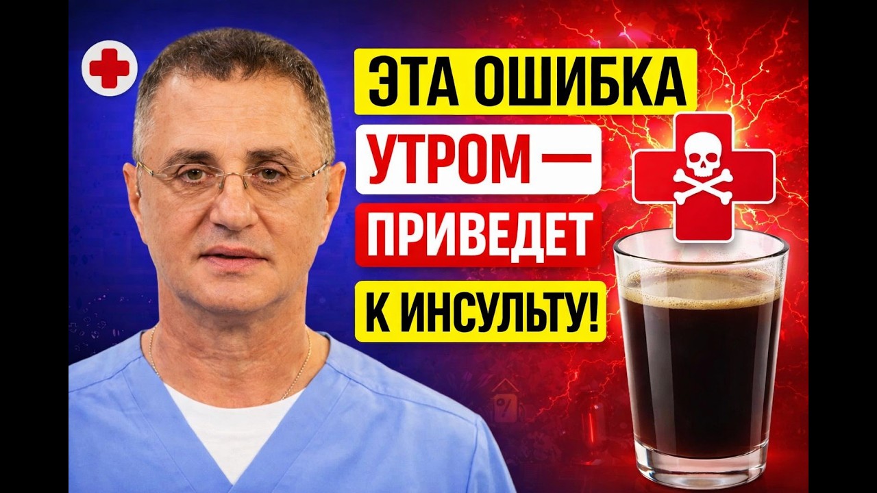 Доктор Мясников: утренняя привычка, которая повышает риск инсульта