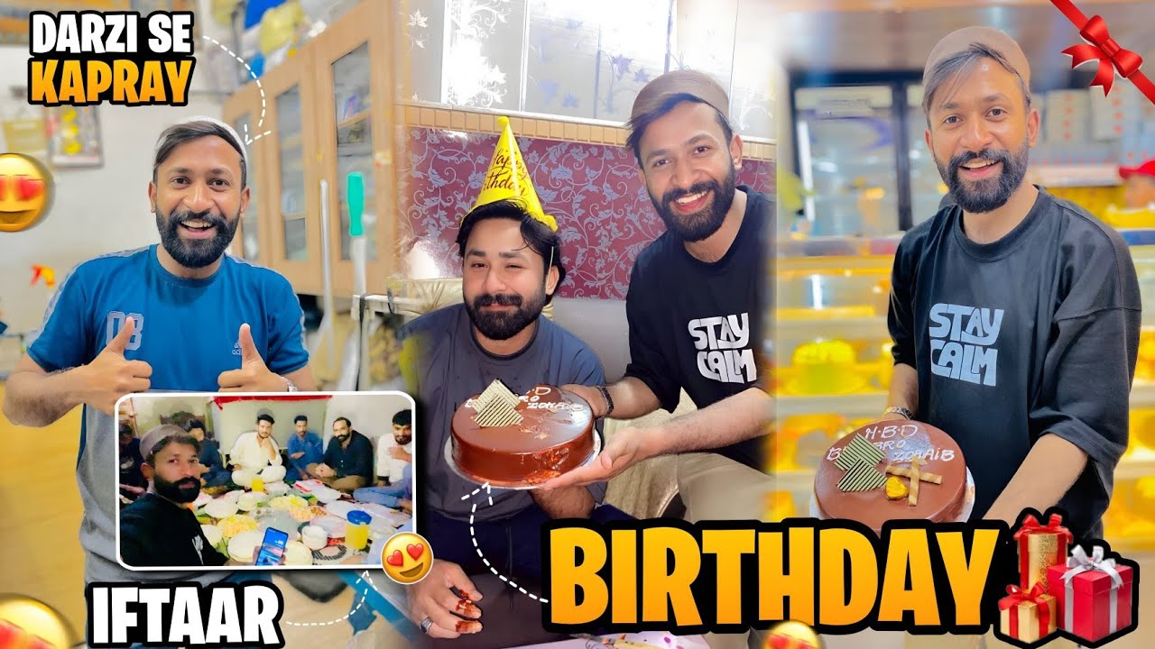 Birthday Surprise 🎂 in Ramzan | Iftaar Gathering with Friends 😍 | Darzi Se Kapray 🧵