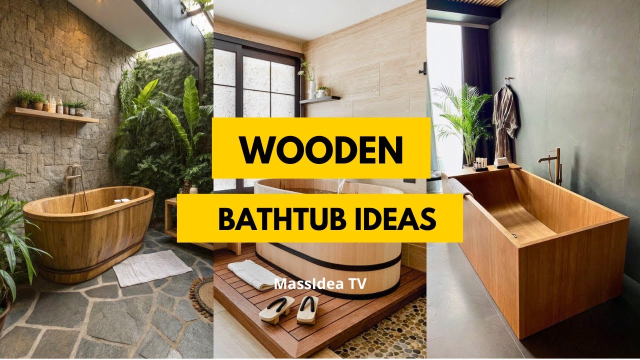 35+ Amazing Wooden Bathtub Ideas for a Spa-Like Feel