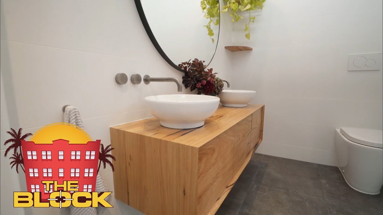 Bianca and Carla’s bathroom | The Block 2018