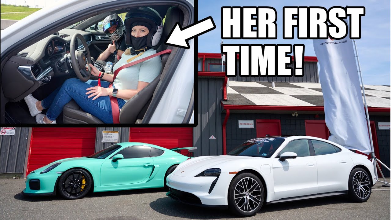 Porsche Let My Girlfriend Drive Their Cars On Track *Her First Time*