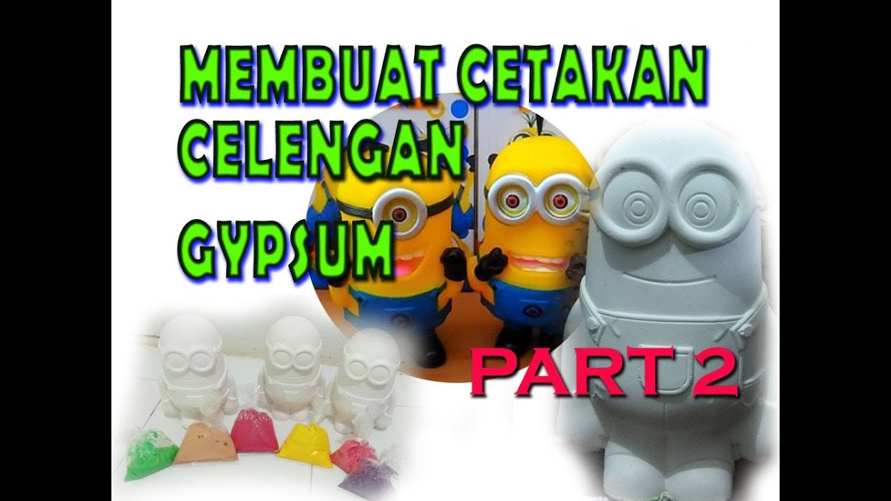 DIY MEMBUAT CETAKAN CELENGAN GYPSUM PART 2