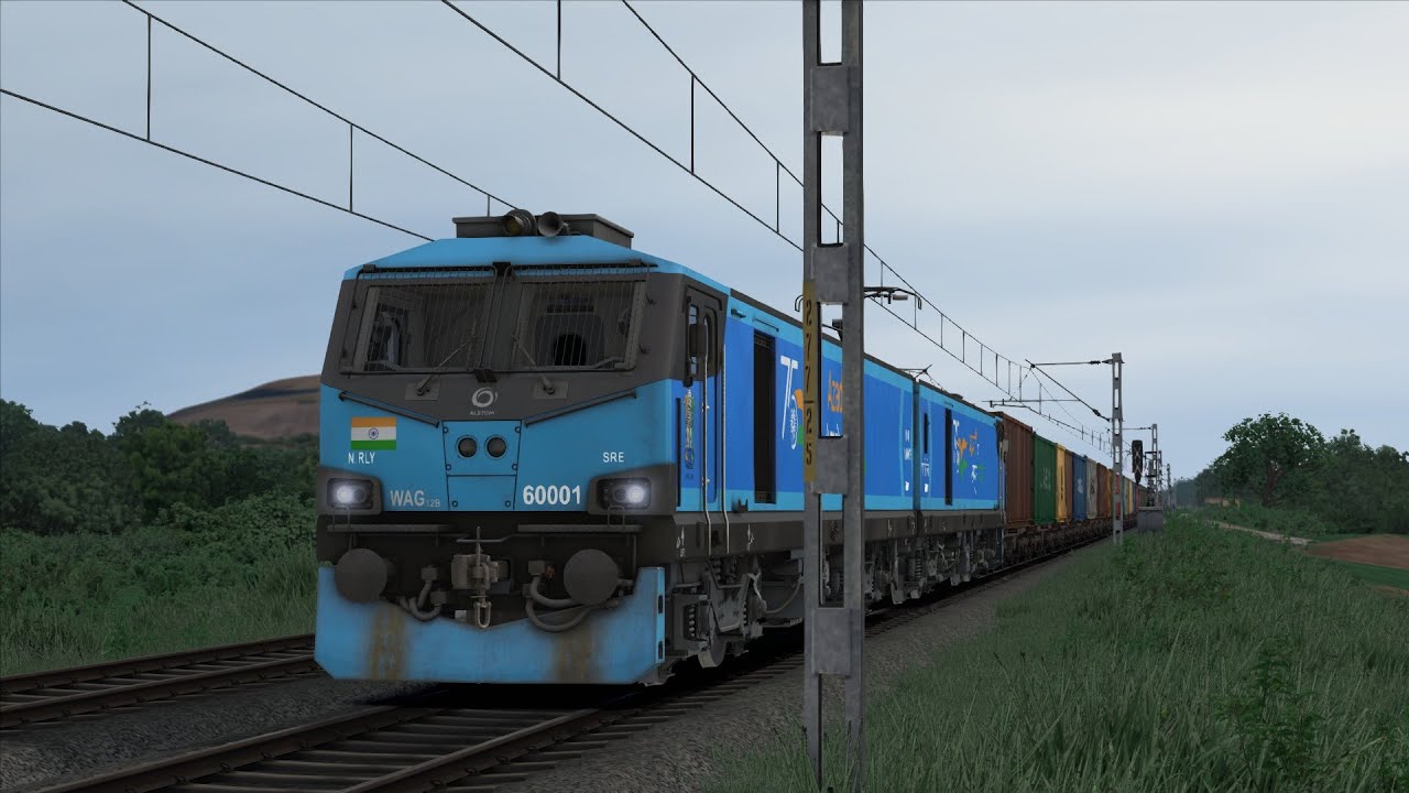 Freight Train from Kazipet in WAG12 |  Train Simulator Classic