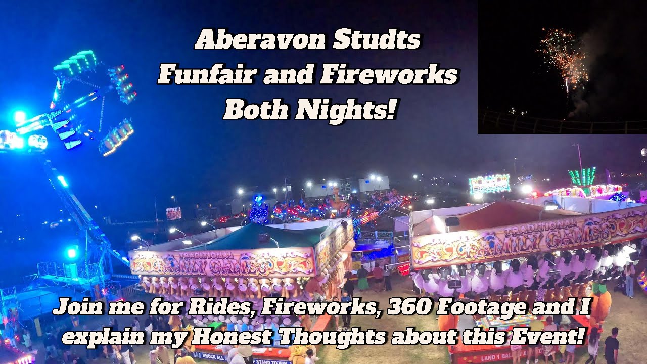Aberavon Seafront Studts Funfair and fireworks 2025! Both Nights! #aberavonseafront
