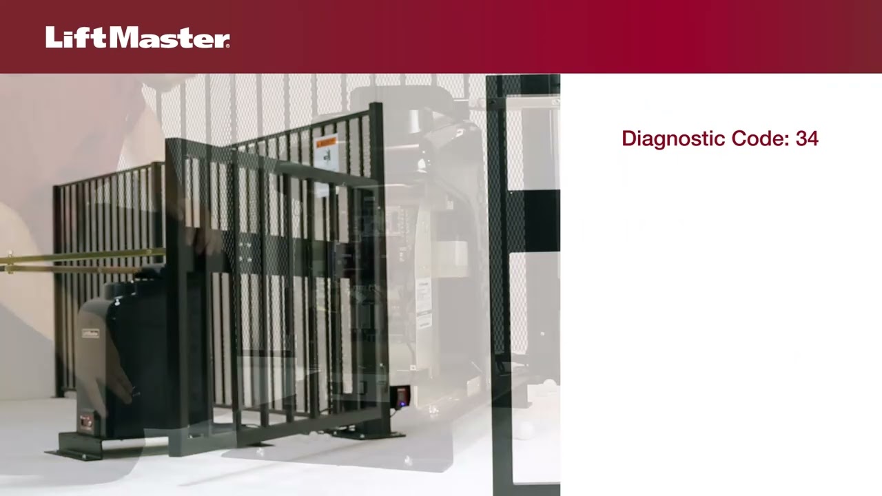 Error Code 34: LiftMaster Gate Operator APE Error
