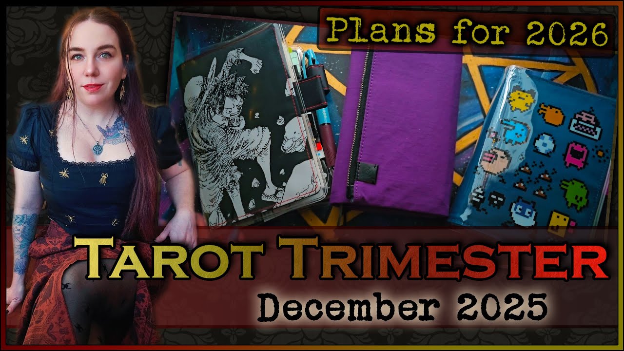 ALL my tarot/witchy plans for 2026! - Hobonichi - Tarot Trimester