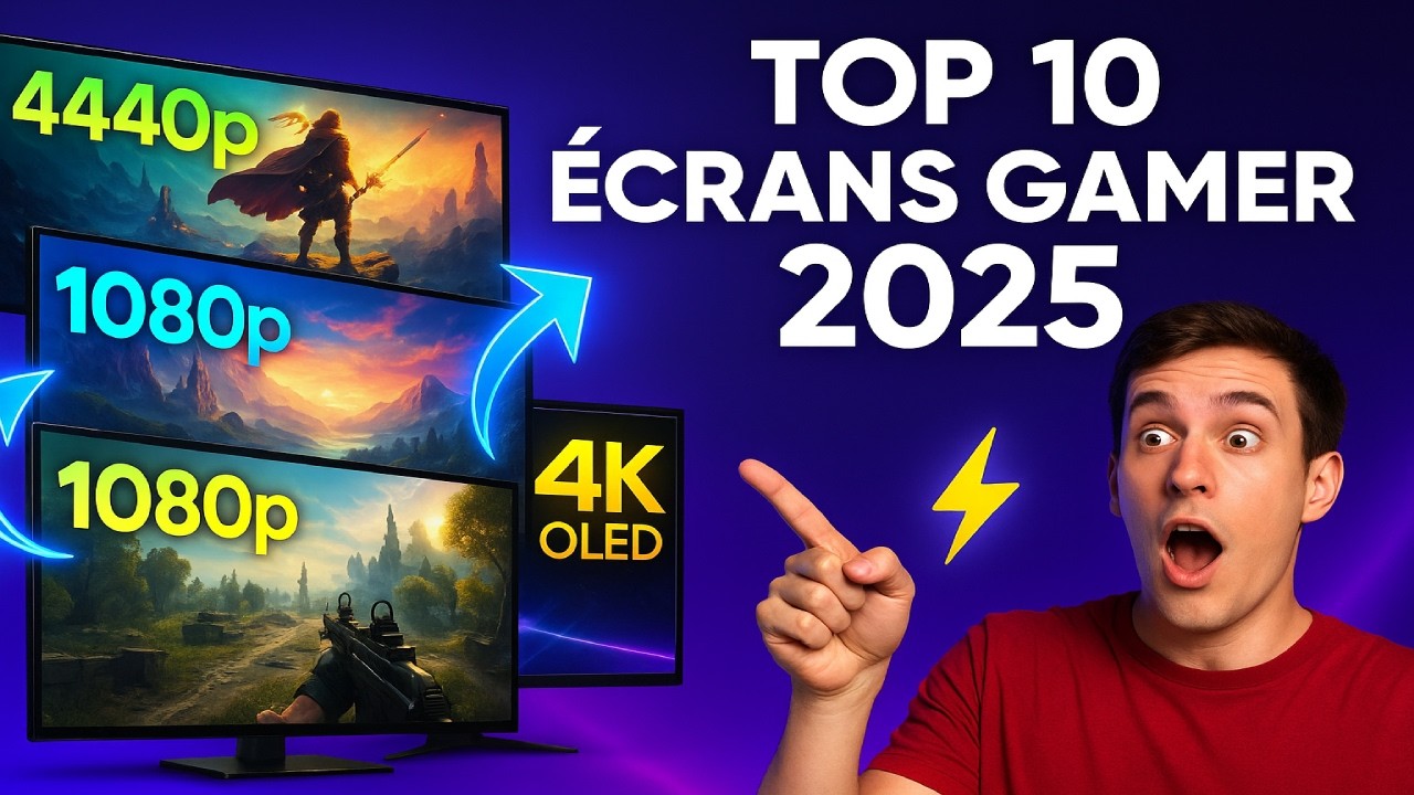 TOP 10 Écrans Gamer 2026 – Le guide ultime pour tous les budgets (1080p, 1440p, 4K, OLED)