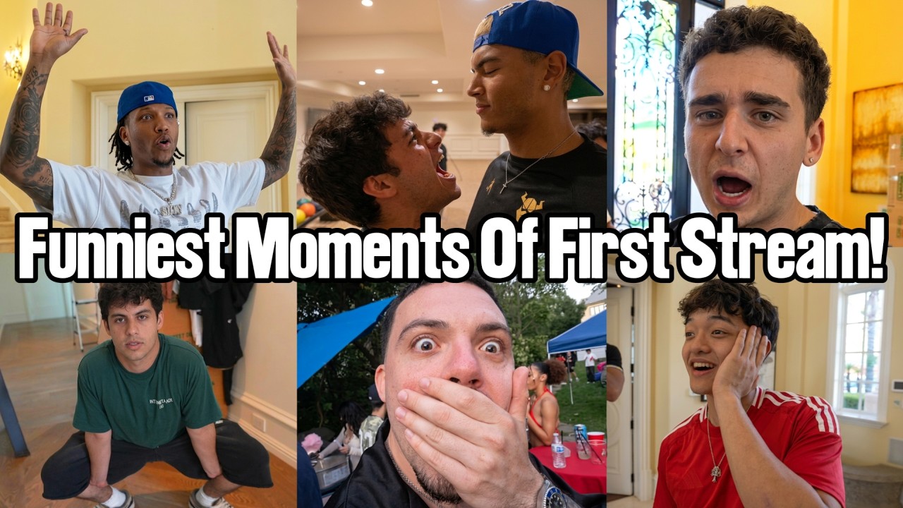 Core Boys Funniest Moments Of Their First Stream At The New House! (SWATTED)