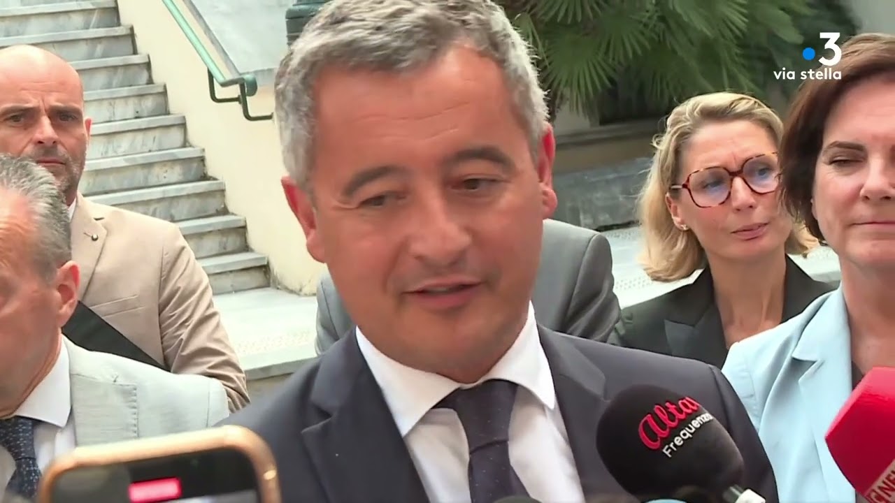 Gérald Darmanin en Corse
