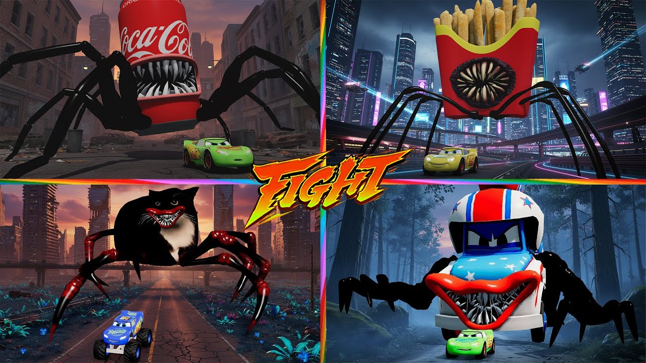 McQueen 🆚 Zombie Pit! Cocacola HEAD EATER 🆚 Mutated Monster 🆚 PATRICK.EXE 🎶