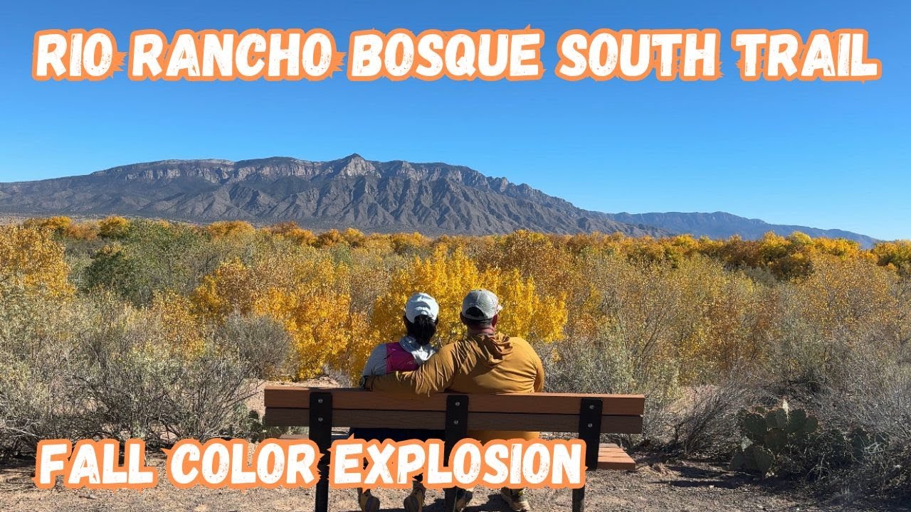 Fall Hiking Color Explosion on the Rio Rancho Bosque South Trail | Autumn Adventure 2025