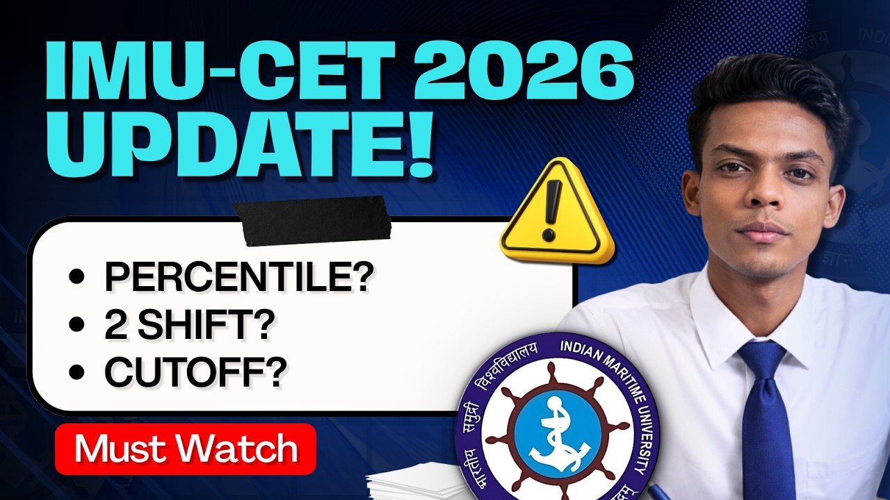 IMU CET 2026 Update 🔥 Percentile System, 2 Shift Exam & Cutoff Explained #imucet