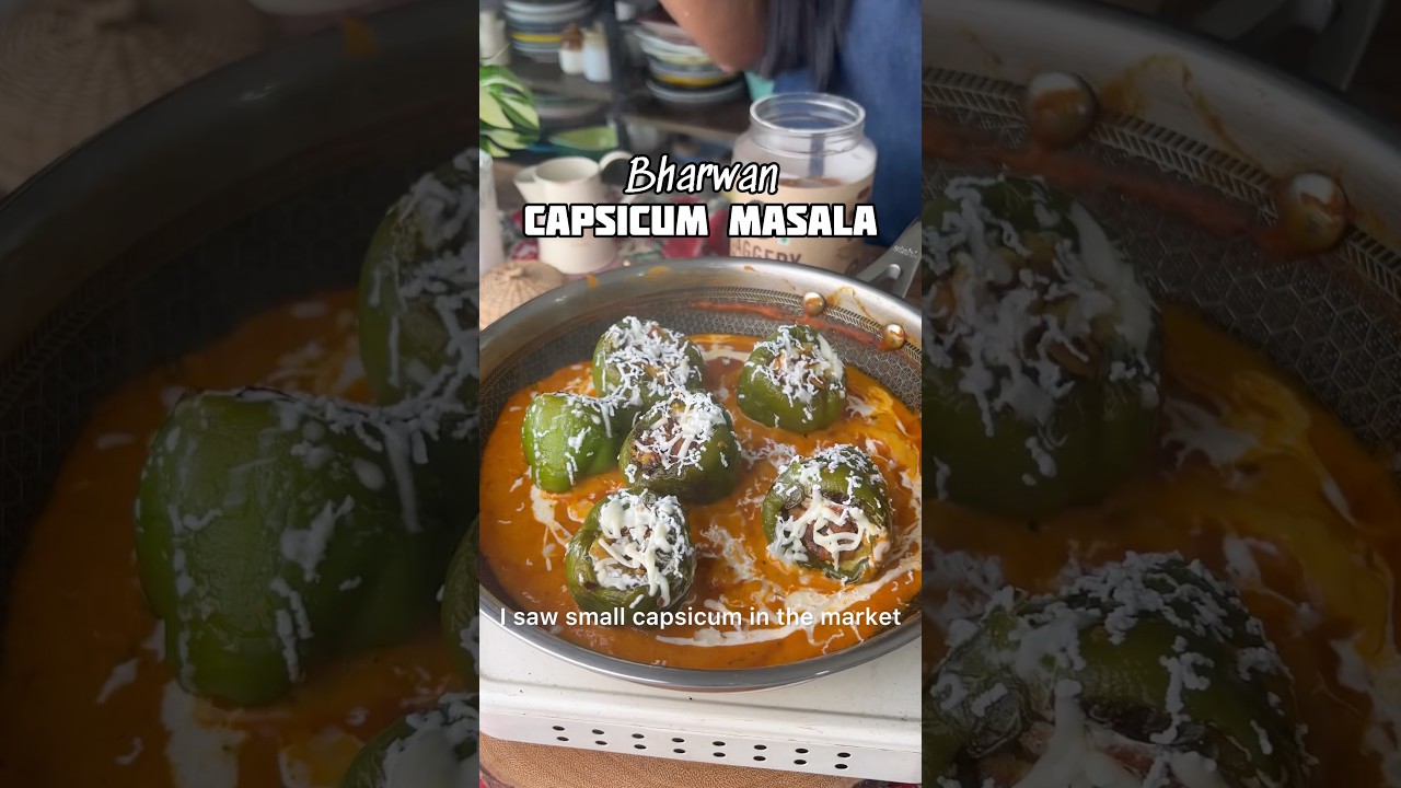 Bharwan Stuffed Capsicum - Perfect for Lunch or Dinner &hearts;️