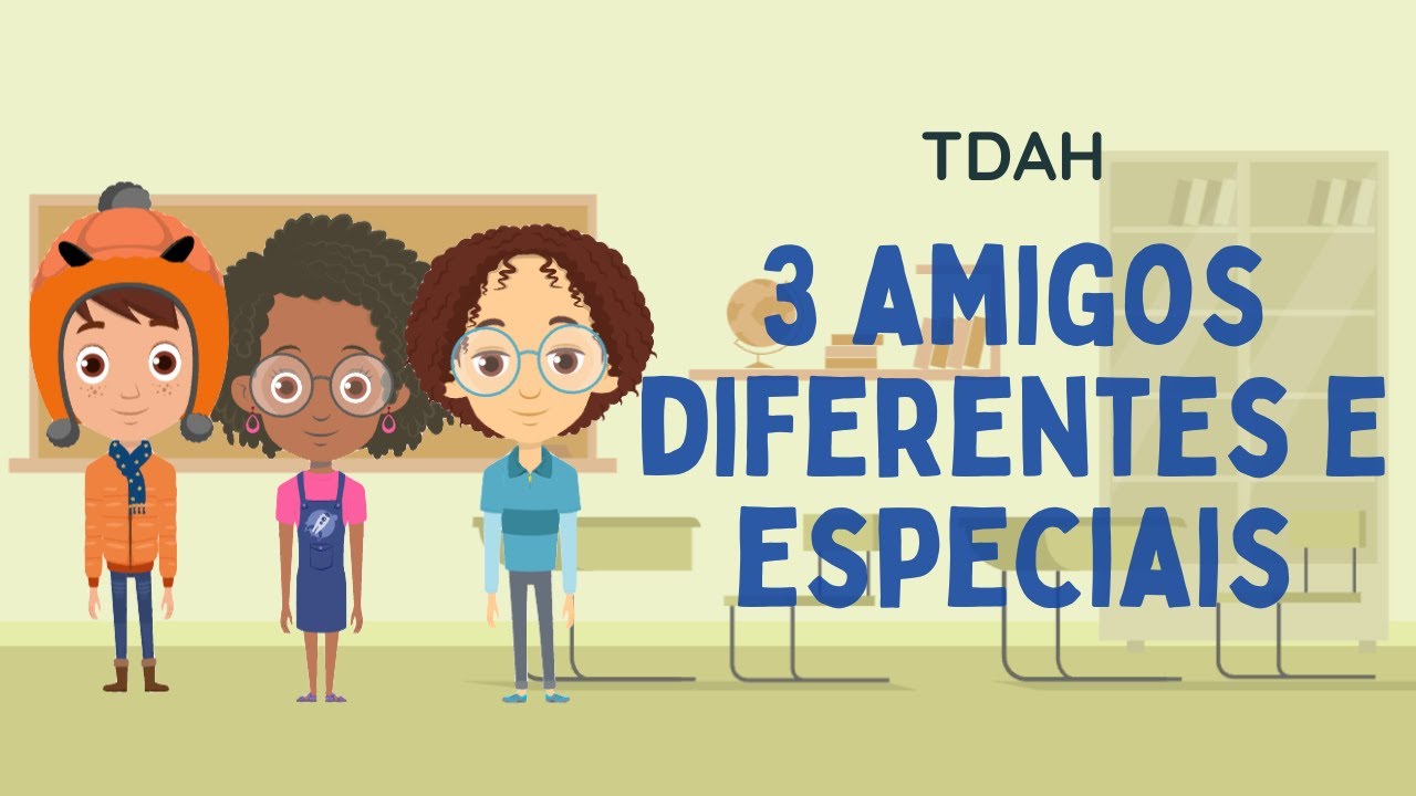 Histórias de Moral Infantil -  TDAH - 3 Amigos Diferentes e Especiais (Contos Com Moral)