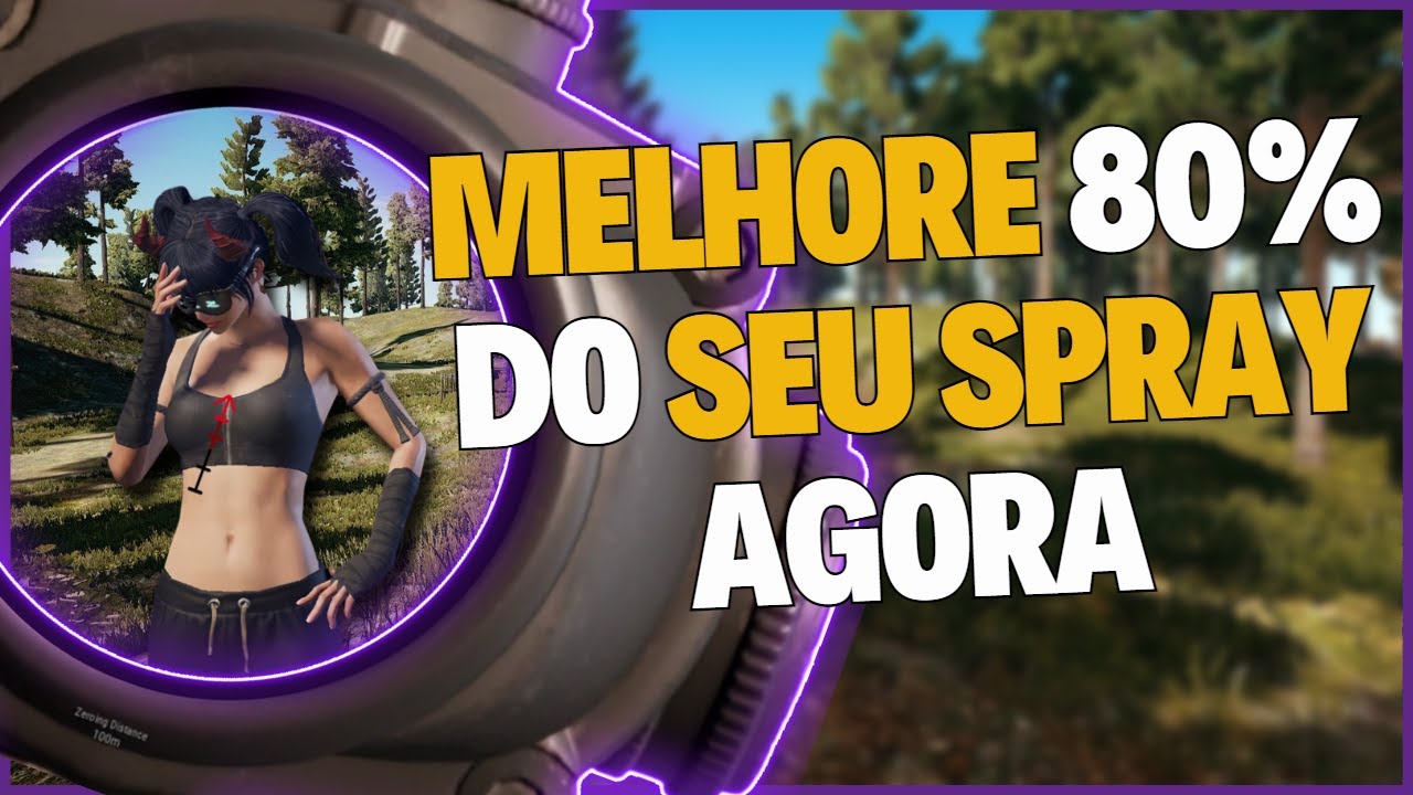 PASSO À PASSO PARA CONFIGURAR SPRAY COM 4 DICAS SECRETAS - PUBG MOBILE SENSIBILIDADE