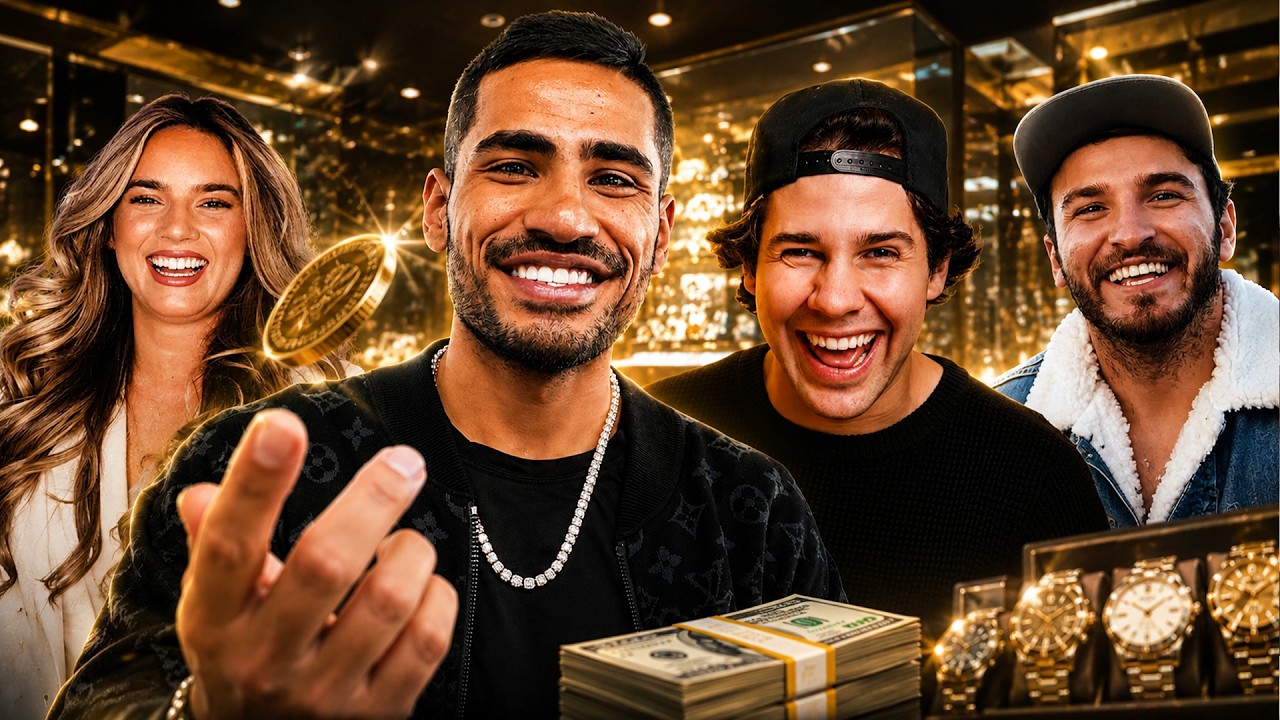 David Dobrik & His Crew Go Watch Shopping At TPT&hellip; Then Coin Flip $20K