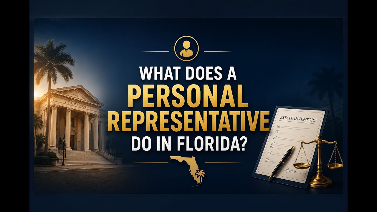What Does a Personal Representative Do in Florida Probate?