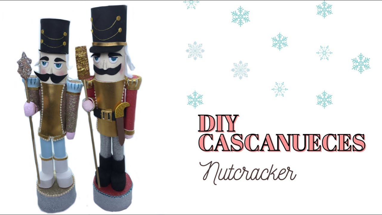 Como Hacer CASCANUECES CON ROLLOS DE PAPEL / NUTCRACKER Cardboard Roll Ornament
