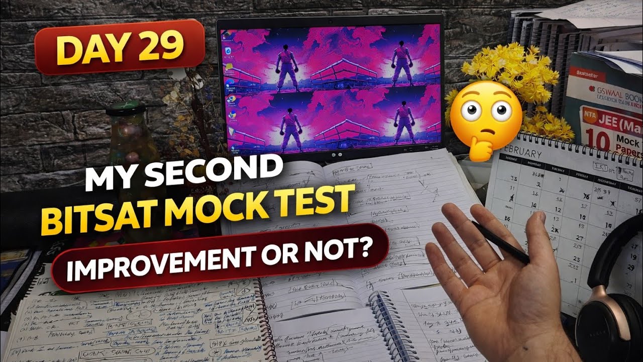 Day 29 | My Second BITSAT Mock Test 😳 | Improvement or Not?