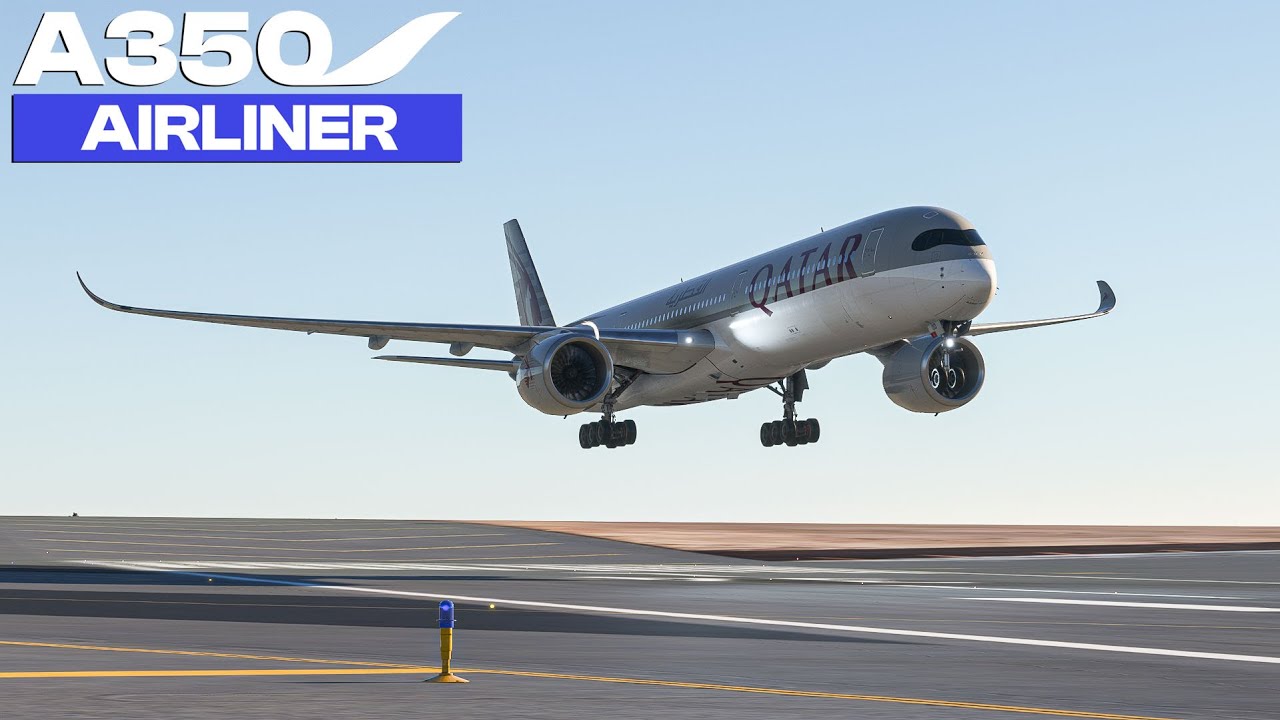 INIBUILDS A350K | LANDING IN DOHA | QATAR | MSFS