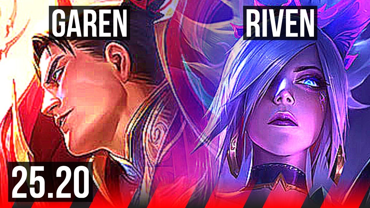 GAREN vs RIVEN (TOP) | 10/1/8, Godlike | NA Grandmaster | 25.20