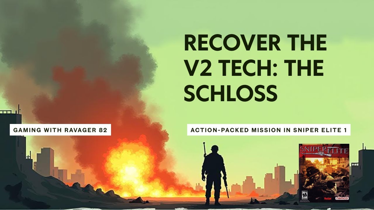 Sniper Elite 1 | Recover the V2 Tech: The Schloss | Full Walkthrough, & Pro Tips | #sniperelite1